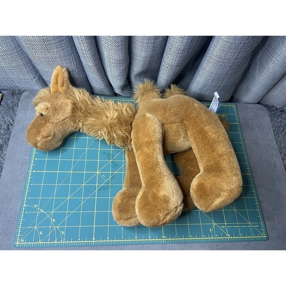 VTG Passport Plush Toy Camel Stuffed Animal Brown Weighted Feet Posable - Picture 13 of 13